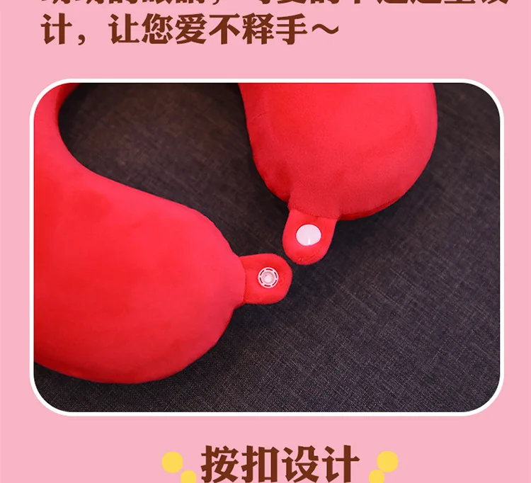 Мультяшная Милая U-SHAPE Подушка с эффектом памяти для студентов, подушка для поддержки шеи, подушка для путешествий, самолета, автомобиля, поддержки шеи, Подушка для офиса