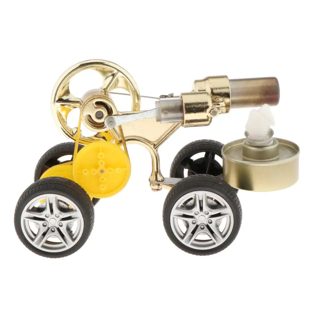Classic Stirling Car Engine Model Vehicle Kit Making Heat Physics Toy Gifts