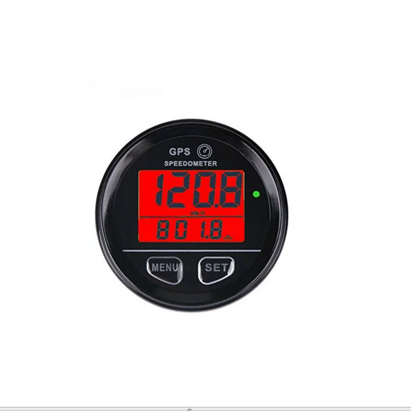 

1pc Boat Marine Red Backlit Digital Display GPS Speedometer Odometer MPH/KMH IP65 High Quality GPS Speedometer Accessories