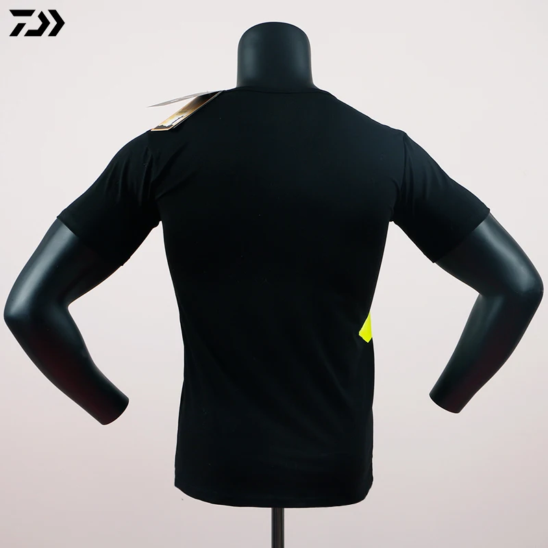 Daiwa2019 летняя спортивная одежда для улицы, футболка, одежда для рыбалки, Мужская быстросохнущая дышащая футболка с коротким рукавом размера плюс M-5XL, футболка