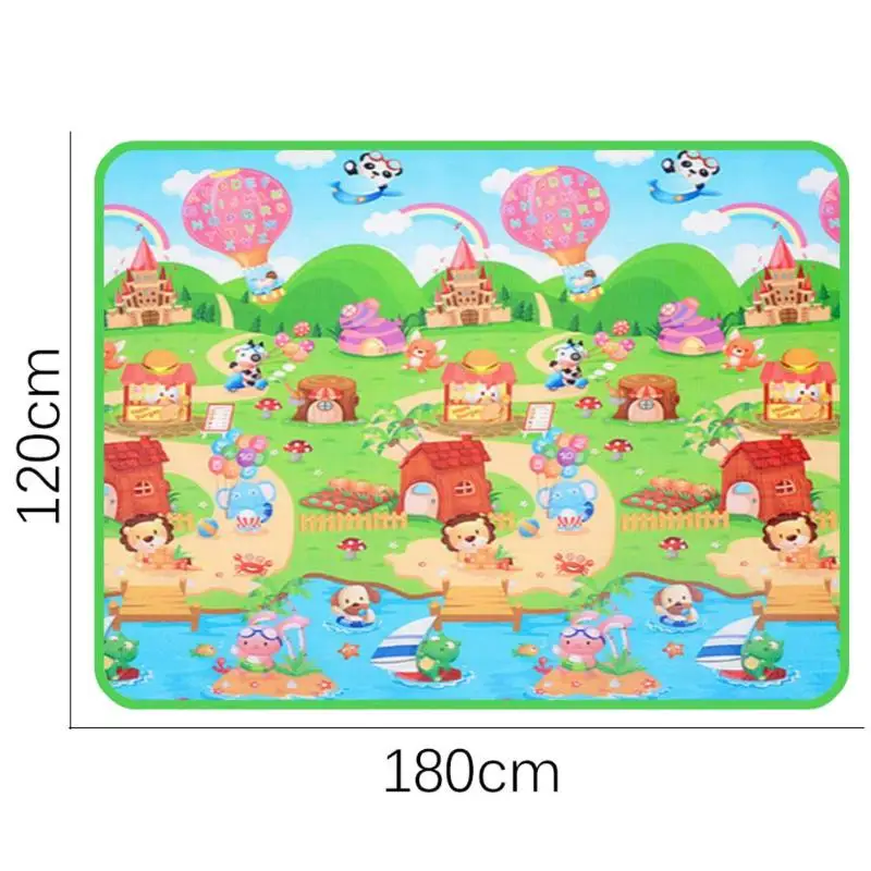 Children's Tent Game Mat EPE Pearl Cotton Safety Environmental Protection Double-Sided Pattern Farm Letter Crawling Mat