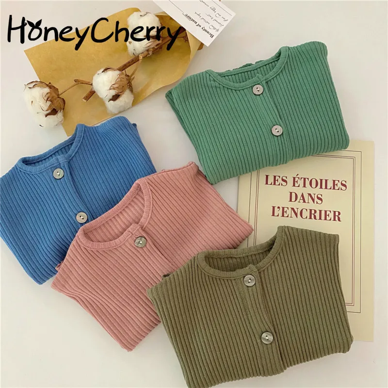 Новинка осени 2020 детский вязаный кардиган свитер для мальчиков и девочек вязаное