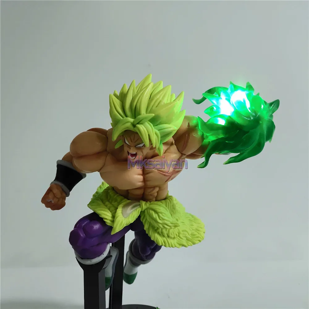 Dragon Ball Super Broly Figura ПВХ Модель Аниме Фигурка Dragon Ball Z Super Saiyan Broli DIY светодиодный светильник игрушки Детский Рождественский подарок