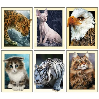 

DIY Painting By Numbers Tiger Animals Kit Oil Coloring By Numbers 40x50cm Wall Art Paintings On Canvas Home Decoration Gift