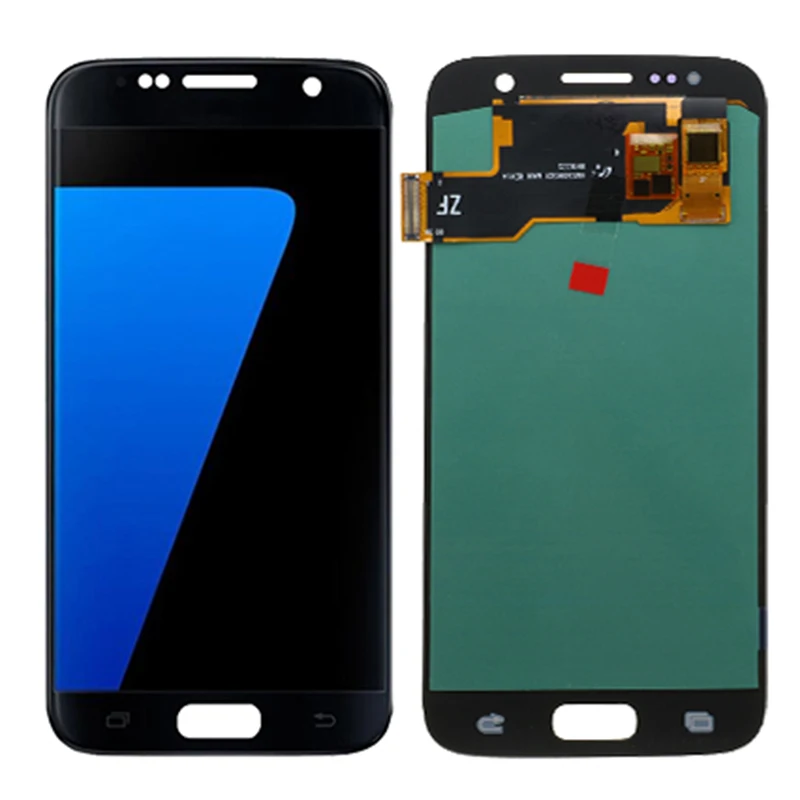 Оригинальный G930F дисплей для Samsung Galaxy S7 ЖК с рамкой 5 1 &quotS7 SM сенсорным
