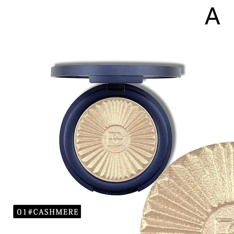 Beauty Glazed Monochrome Shimmer Highlighter Palette Face Contour Powder Base Highlight Cosmetic Long Lasting beauty makeup tool - Цвет: CASHMERE