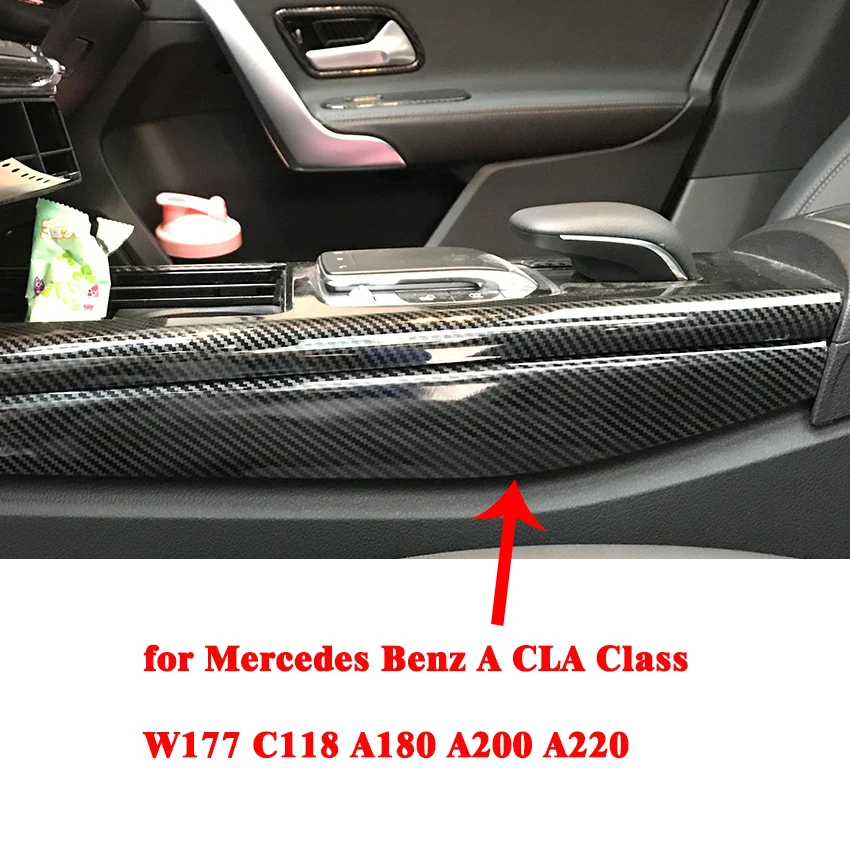 Высококачественные декоративные боковые наклейки для консоли Mercedes Benz A CLA Class W177