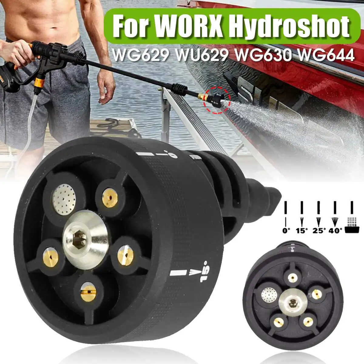 

Multi-Function Nozzle For WORX Hydroshot Power Cleaner Tools WG629 WU629 WG630 WG644