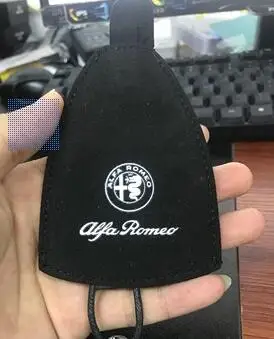 10 шт. автомобильный металлический брелок для Alfa Romeo 159 147 156 Giulietta Mito spider GT держатель для ключей Автомобильный Стайлинг Acces - Название цвета: Черный