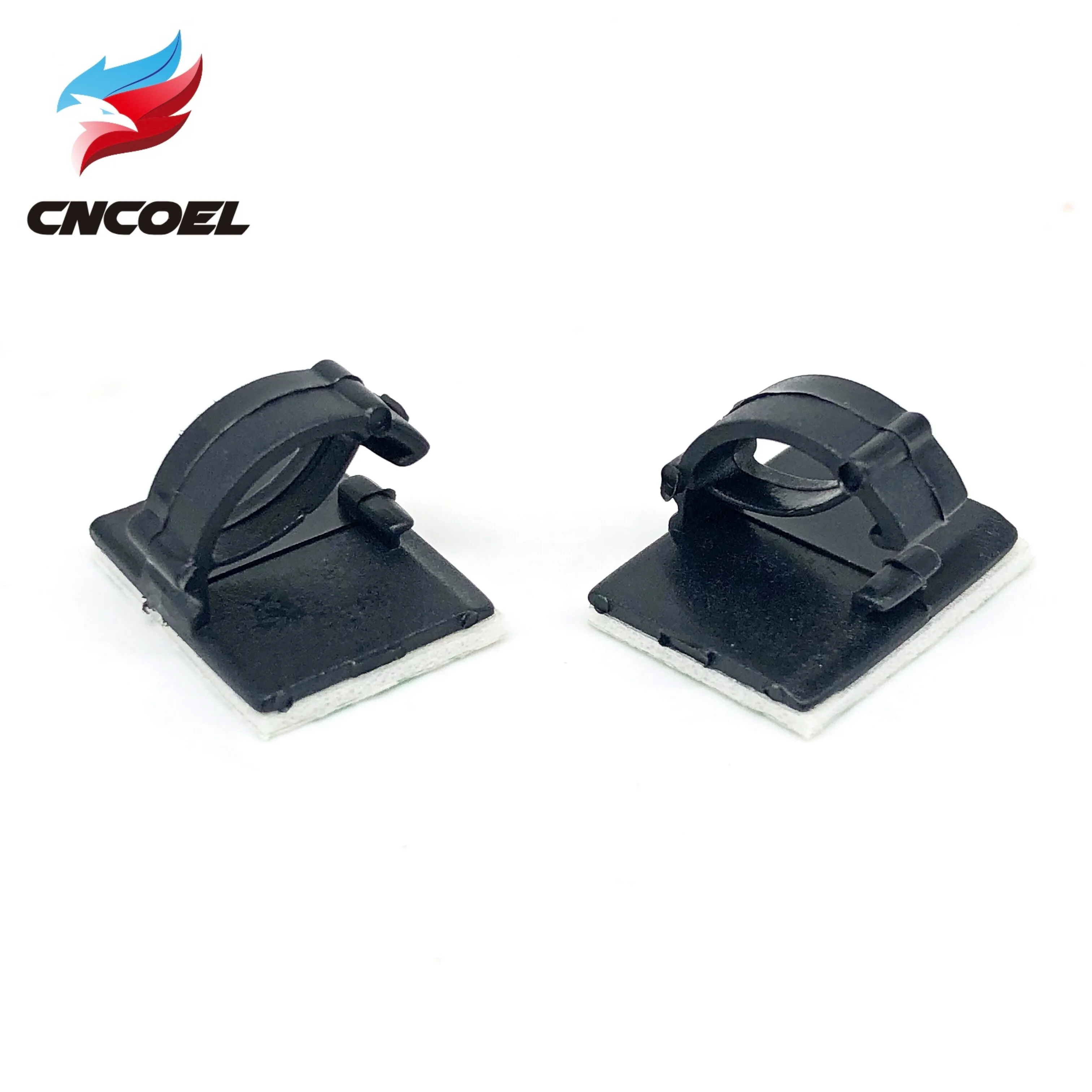 Cable Clip Cable Clamp Self-adhesive Car Wire Clip Fixer Holder Cable Holder Rectangle Plastic Mount Clamp 20Pcs