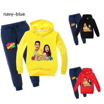 

Toddler Girl Fall Clothes 2020 Me Contro Te Boys Clothing and Blue Trousers Children's Clothing Set.kids Hooded Teenage Tops Set