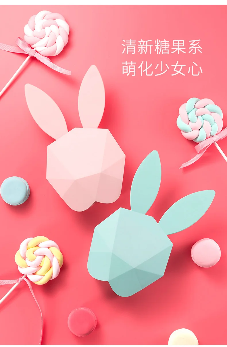 

Hot LED Sound Night Light Thermometer Rechargeable Table Wall Clocks Cute Rabbit Shape Digital Alarm Clock For Home Decoration