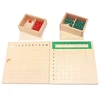 Montessori Wooden Toys Multiplication Board & Unit Division Board with Green Skittles Mathematics Toys Tables of Arithmetic Gift 1
