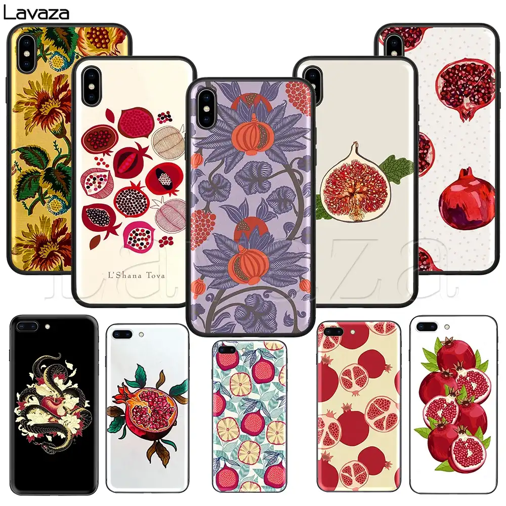 Lavaza Pomegranate Fruit Silicone Soft Case For Iphone 11 Pro Xs