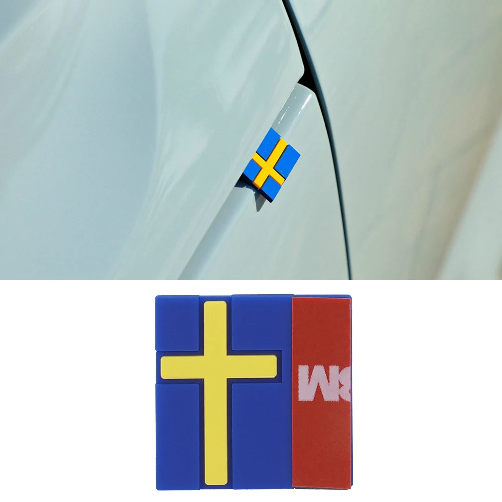 06 Volvo V70volvo Swedish Flag Sticker - Rubber Car Door Side Gap Decal  For All Models