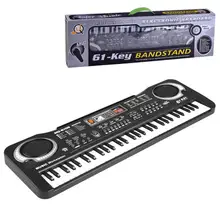 Детские Многофункциональные 61 Ключи электронные Органы музыкальный обучения клавиатура игрушечное пианино