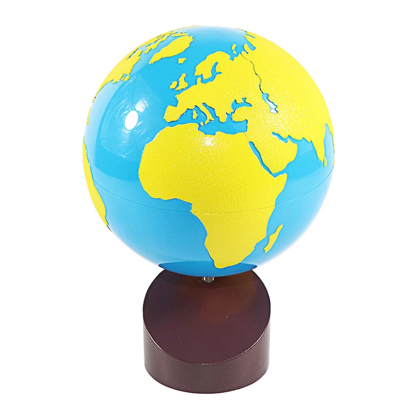 Montessori Geographie Materialien Globus von Welt Teile/Kontinenten Vorschule Frühe Pädagogische Ausrüstung Kinder Kultur Lernen Spielzeug