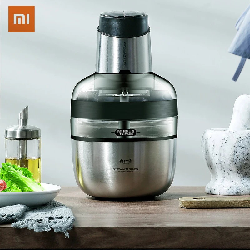 XIAOMI Электрический Мясорубка 1.8л Бытовая Кухня безопасности мяса слайсер Мясорубка резак эффективный измельчитель