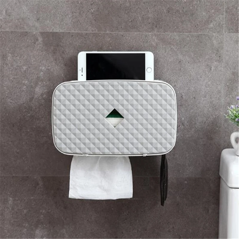 Самоклеящийся держатель для хранения рулонной бумаги, настенный держатель для туалетной бумаги, держатель для салфеток, органайзер для ванной комнаты с полкой для хранения