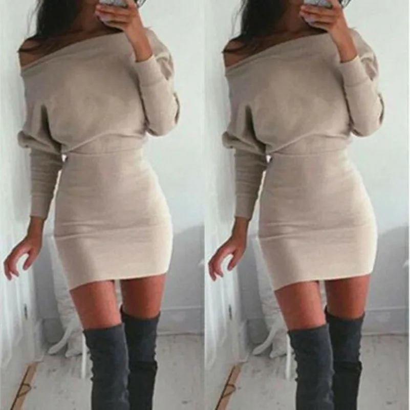 Women-Autumn-Winter-Bandage-Dress-Women-2019-Sexy-Off-Shoulder-Long-Sleeve-Slim-Elastic-Bodycon-Party