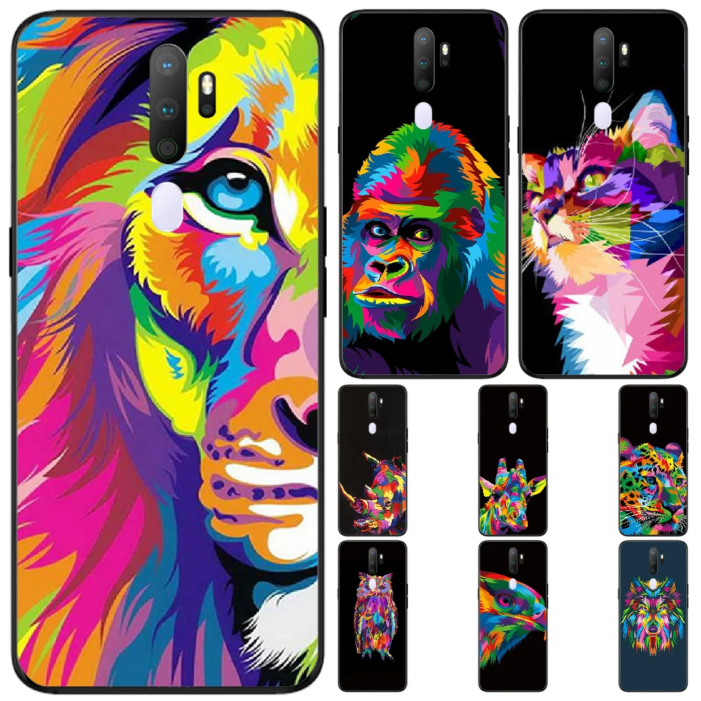 

Viviana new arrivals Animal painted Black Soft Shell Phone Case Capa For OPPO A83 1 71 72018 5S X5S X7 1K 73S X7 PRO 11X