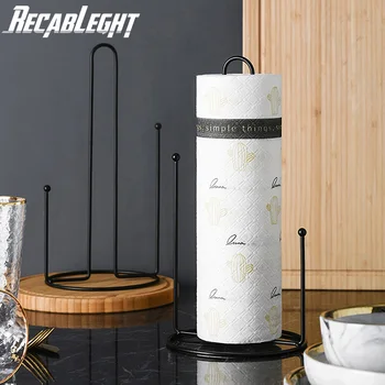 

Recableght Iron Art Tissue Holder Column Geometric Paper Tissue Holder Stand Light And Durable With Round Base Stable Placement