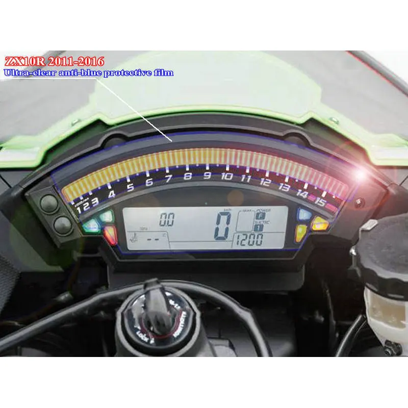 Чехол для инструмента Защитная пленка для kawasaki zx10r 2011- инструмент кластер Защита от царапин пленка протектор экрана Blu-Ray