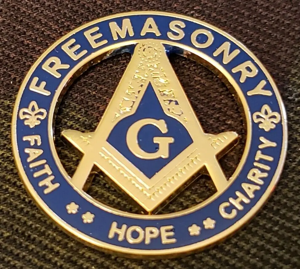 

Masonic Master Mason 3" Inch Auto badge metal sticker suitcase decorative sticker fashion classic high quality Masonic sticker