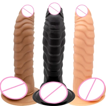Dragon Dildo Strap on Monster Cock Animal Dog Penis Foreskin Jelly Dong Anal Butt Plug Dick Adult Sex Toy for Women Men Couples 5