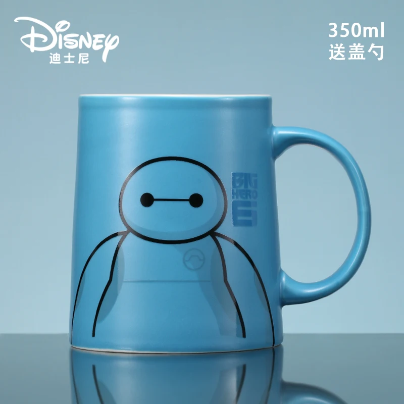 Disney Superpowered морской корпус кружка прекрасная большая белая чашка для воды креативный мультфильм CeramicMilk чашка для кофе кружки кружка для путешествий - Цвет: Синий