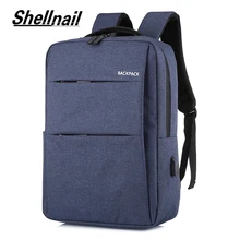 Shellnail usb зарядка Рюкзак для ноутбука 15,6 Путешествия многофункциональный рюкзак анти водонепроницаемый Mochila школьная сумка для мужчин рюкзак