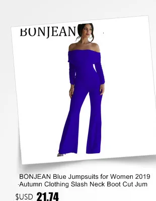 BONJEAN, женский джинсовый длинный комбинезон, сексуальный, глубокий v-образный вырез, джинсовые комбинезоны, пуговицы, цепь, черный комбинезон для женщин, комбинезоны, осень, BJ1909