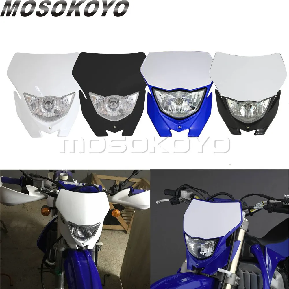 Налобный фонарь для мотокросса белый синий MX эндуро Yamaha WR250R YZ450F YZ250F LXR 250F| |