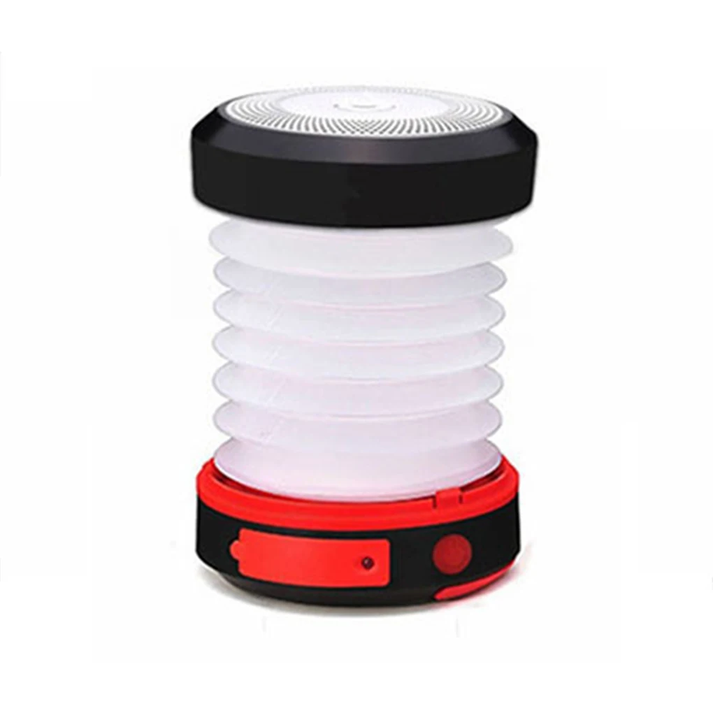 

new Solar Powered Foldable Hand Lamp Collapsible Camping Lantern Outdoor USB Rechargeable Tent Lights