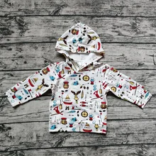 Толстовки с капюшоном с длинными рукавами для мальчиков и девочек; хлопковый пуловер с капюшоном и принтом с героями мультфильмов; свитер; Новинка