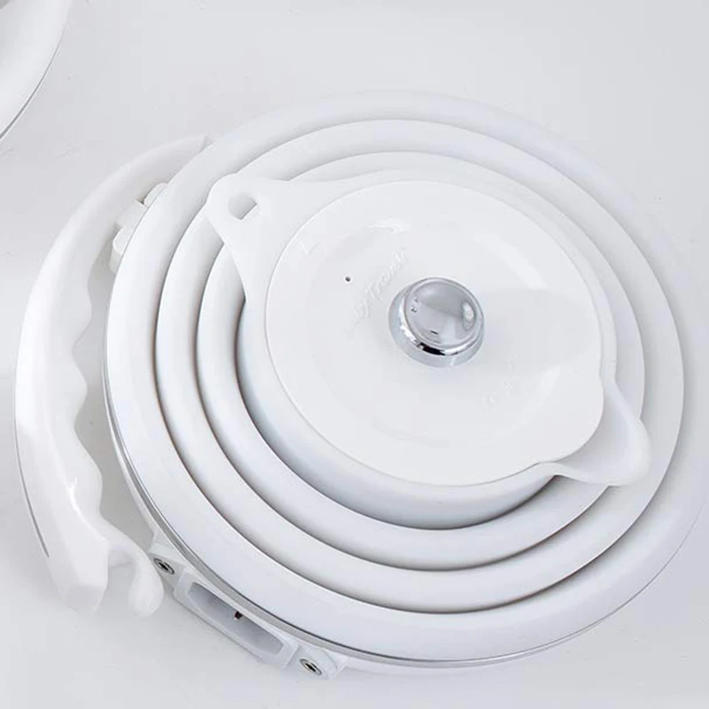 Travel Foldable Electric Kettle - Fast Water Boiling - Food Grade Silicone - Small, Collapsible, Portable - Boil Dry Protection