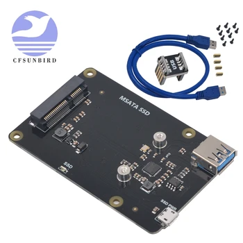 

Raspberry Pi 3B+ X850 V3.0 mSATA SSD Hard Drive Expansion Board Supports 1TB USB 3.0