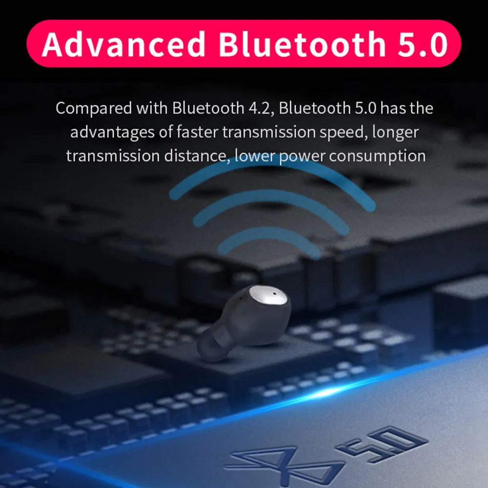 KISSCASE Q2 мини двойной V5.0 отпечатков пальцев Touch беспроводные наушники Bluetooth наушники 3D стерео звук наушники с зарядным устройством