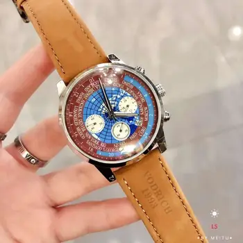 

Men's fashion well-known high-end what brand multi-function will be quartz watch. Calf leather strap. aaaWatch