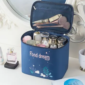 

Women Fashion Big Cosmetic Bag Portable Waterproof Organizer Makeup Case Beauty Toiletry Make Up Tas Pouch Travel Kit Wash Box