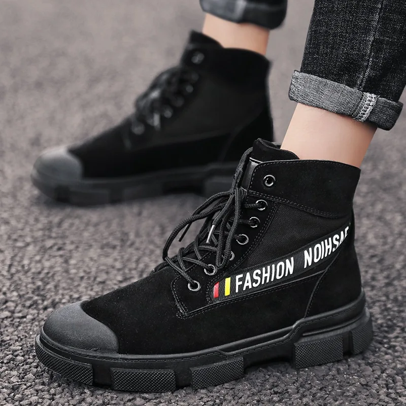 

Hight-top Martin Boots Men's 2019 New Style Short Boots Men Autumn Retro England Versatile Extra High Trendy Shoes Workwear Shoe