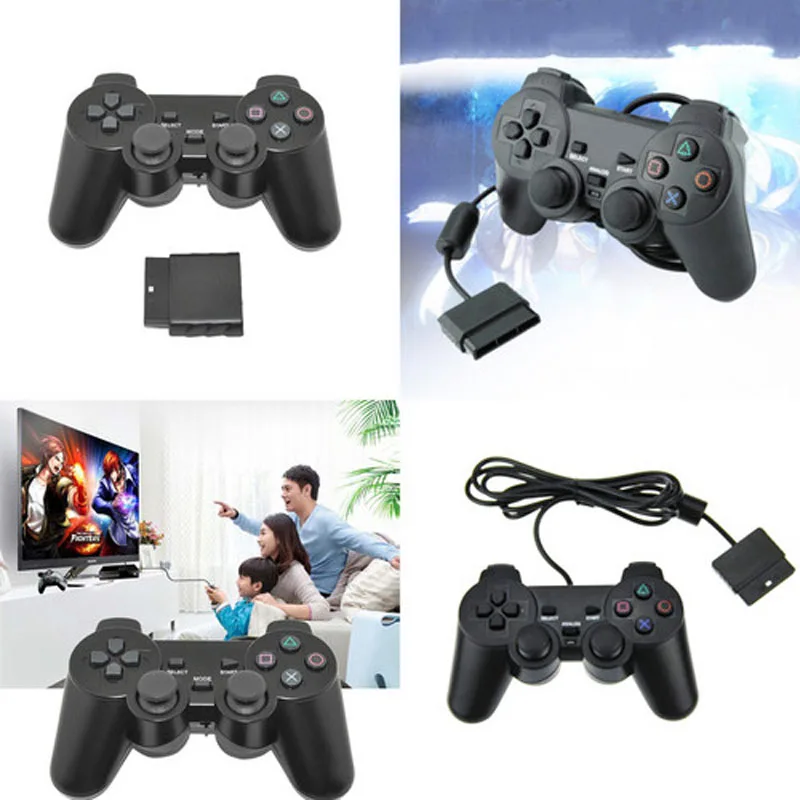 Проводной геймпад для sony PS2 контроллер для Playstation 2 Консоль джойстик Двойной вибрационный шок джойстик беспроводной контроллер