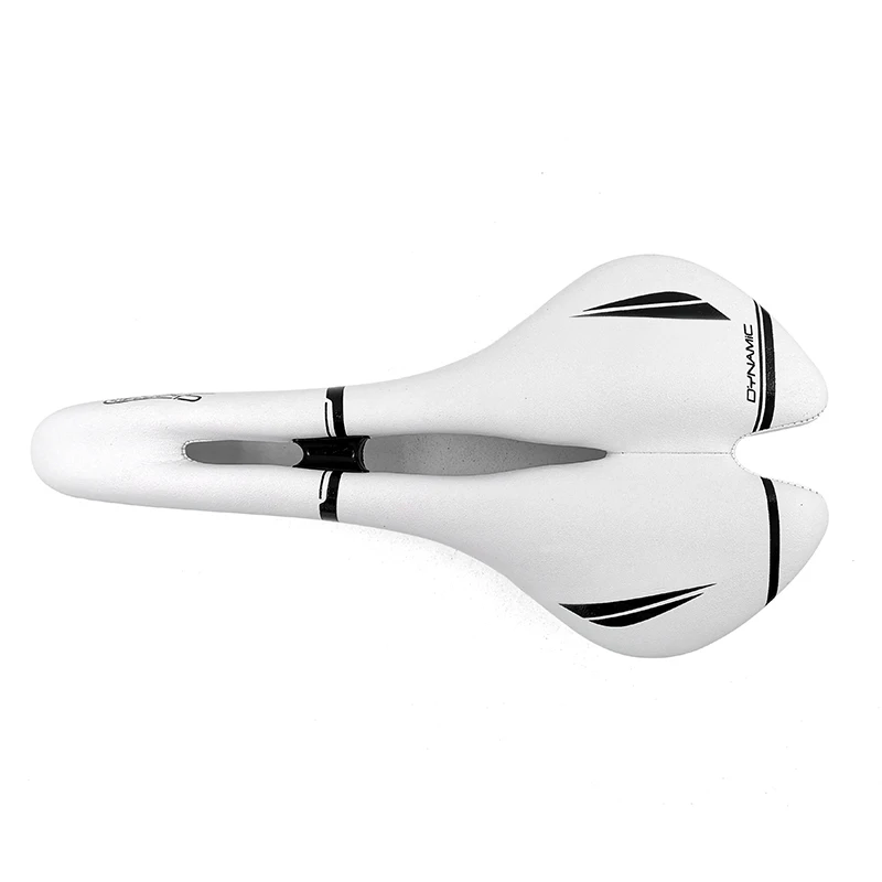new white Велосипедное седло для шоссейного горного велосипеда MTB, сиденье для горного велосипеда, динамическое сиденье с защитой, открытая велосипедная подушка для переднего сиденья, Аксессуары для велосипеда - Цвет: new white