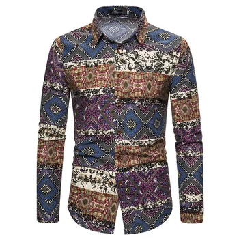 

Are you sure not to click in and see Men Splicing Printed Business Leisure Retro Long-sleeved Shirt Top Blouse wholesale 2020