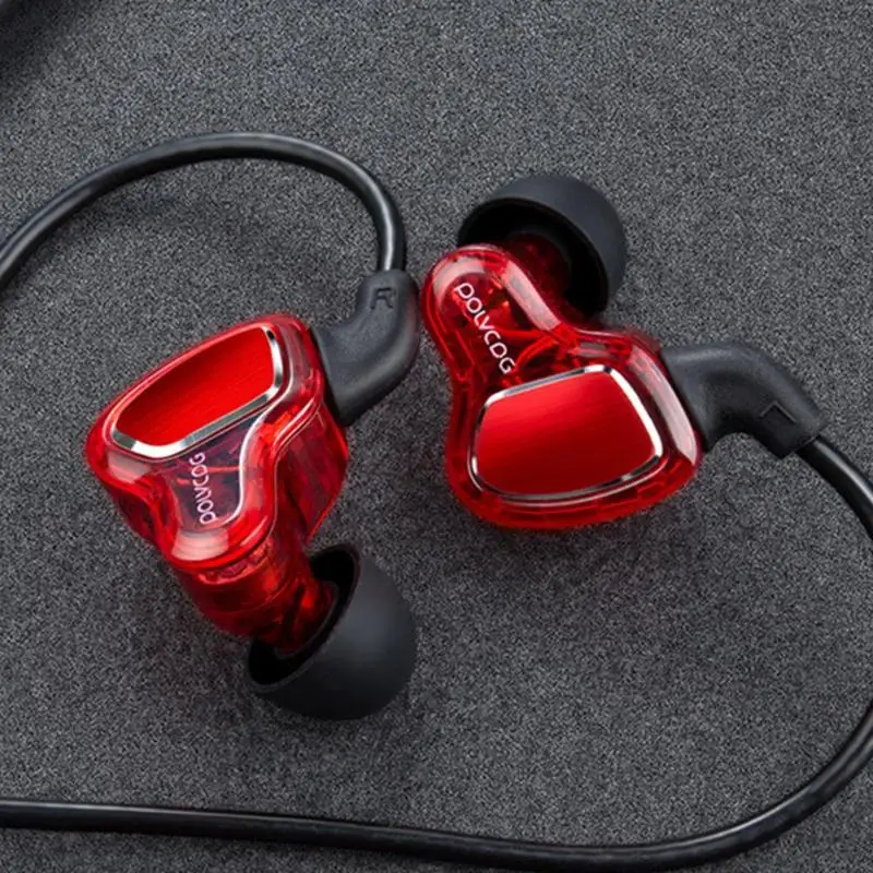 POLVCDG D6 Pro 3,5 мм проводной Бас крючок для сережки наушники с шумоподавлением HIFI наушники спортивные наушники-вкладыши гарнитура с микрофоном