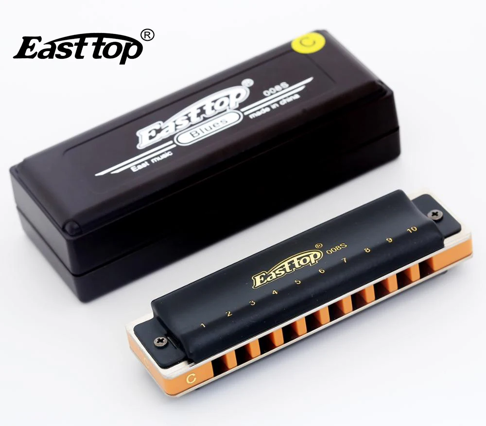 

EASTTOP T008S harmonica 10 hole harp richter harmonica good quality