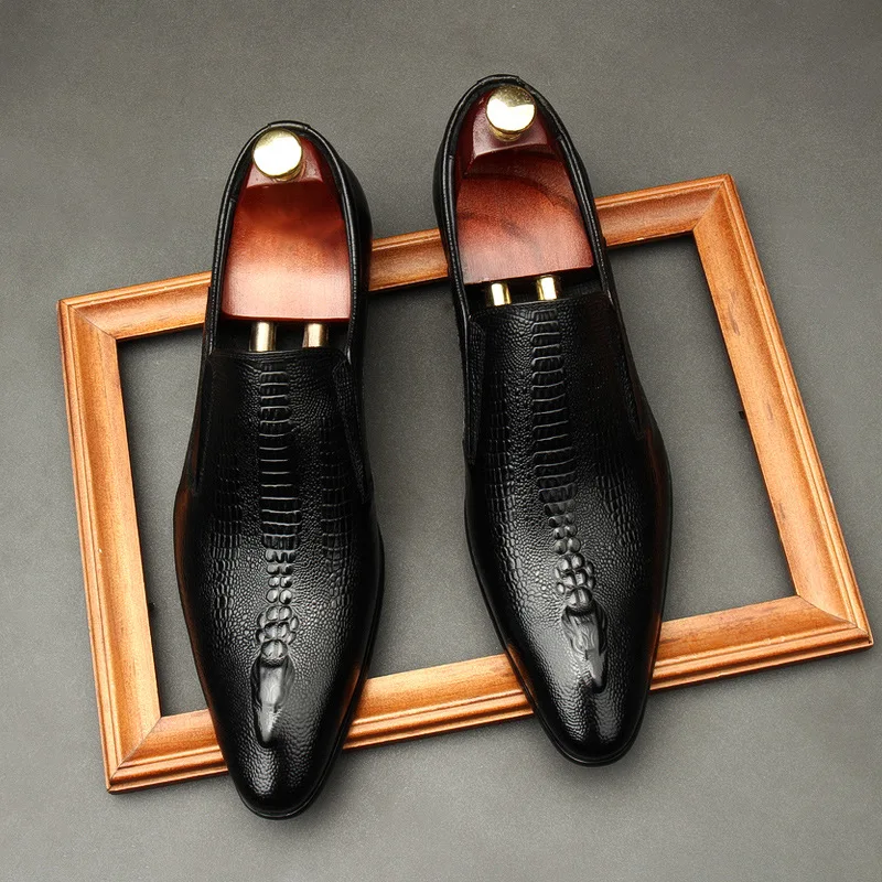 Genuine Leather Men Dress Shoes