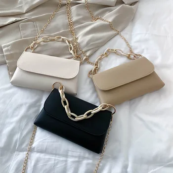 

Bag female 2020 spring and summer new Korean version of the wild shoulder messenger bag ins chain fashion small square bag