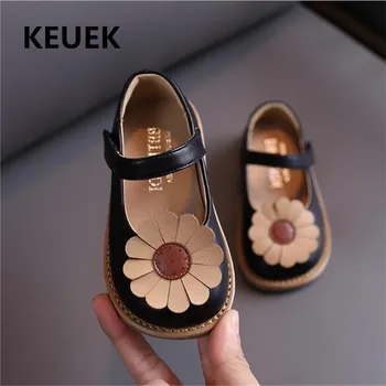 

New Spring/Autumn Flower Soft bottom Baby Toddler Children Single Shoes Girls Princess Dance Leather Shoes Kids Flats 019