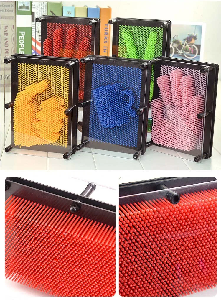 Pin Art 3D Скульптура Игла DIY резьба Форма Настольная игрушка украшение Hogar дом декоративные украшения для дома